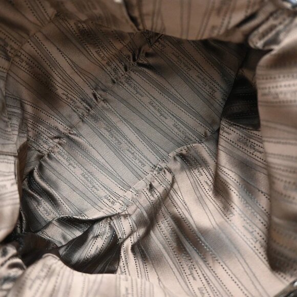 SALVATORE FERRAGAMO Logo Gancini Shoulder Hand Bag Leather Brown - Picture 15 of 16